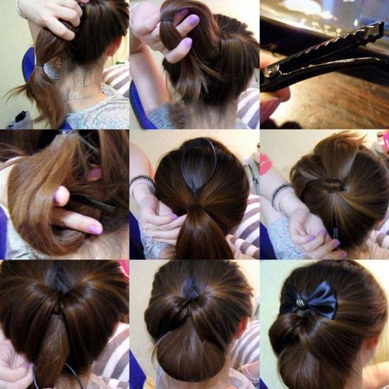 4шт коса хвост булочка расческа аксессуар для волос DIY парикмахерский набор для укладки волос