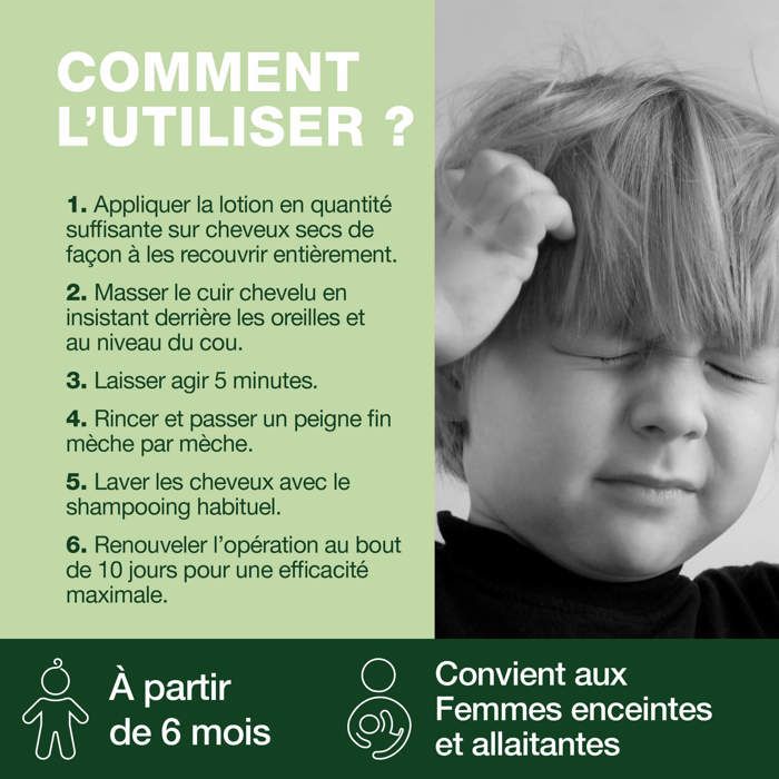 Lotion traitante FLASH anti-poux et lentes - À l'Huile Essentielle de Lavande Vraie BIO