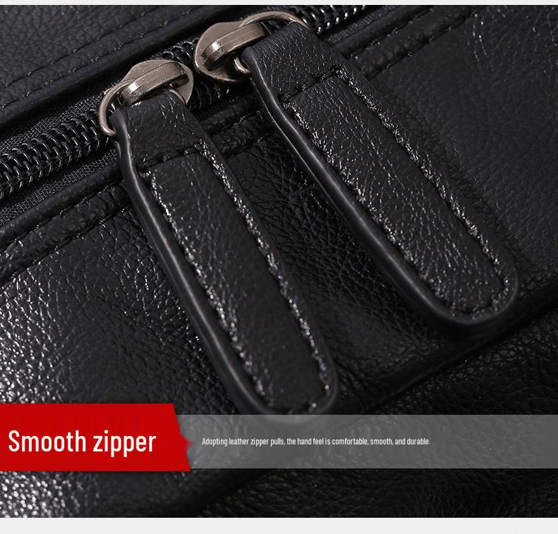 Мужская кожаная сумка кроссбоди через плечо 2023 - Деловая и повседневная дорожная сумка