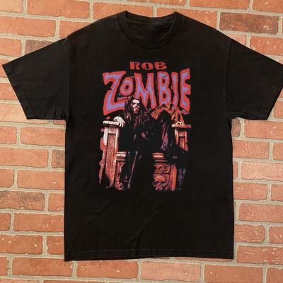 Винтажная Музыкальная Футболка Rob Zombie Альбом Размер от S до 5XL NE061 Унисекс Футболка