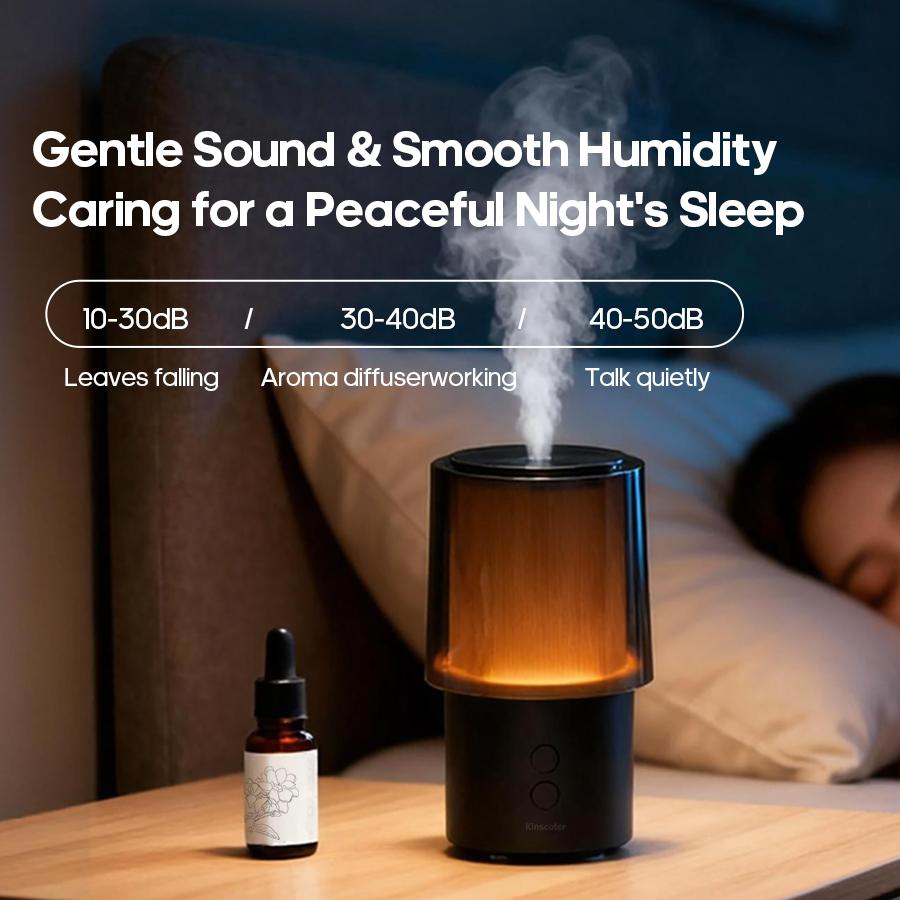 New Essential Oil Aroma Diffuser Minimalist Night Lamp Desktop Mini Air Humidifier 140ml Ultrasonic Sprayer for Hotel Home Gift
