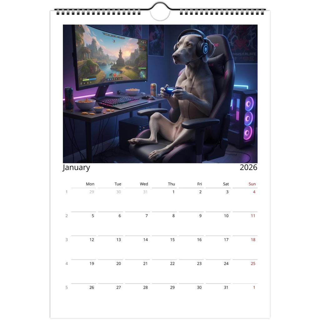 2026 Wall Calendar, Fun Themed Calendar, Fun Chat Gift, Perfect Choice For Home Use.