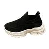 Lazy Socks Shoes Women's 2024 Spring and Autumn New Platform Casual Shoes Versatile Flying Knitting One Pedal Non-slip Sneakers
