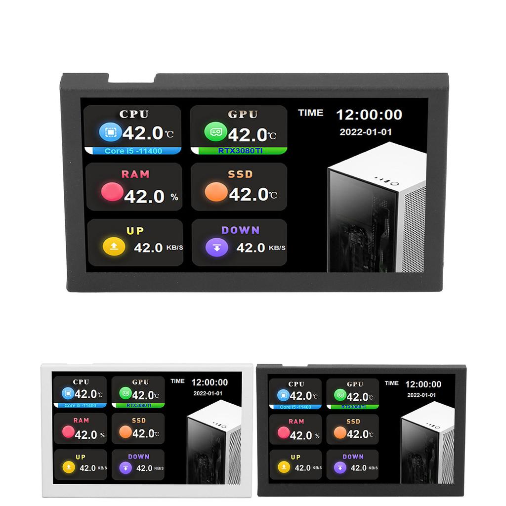  USB-экран дюймов 800x480 Разрешение Тип C Дополнительный экран ПК Данные Монитор для AIDA64