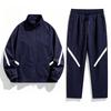 Men Jacket+Pants Set Spring Autumn Running Fitness Training Outdoor Casual Two-Piece Sets Jogging Tracksuits Casual Sportswear