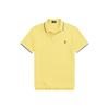 Polo Поло с полосатой отделкой, приталенного кроя, мужские топы, желтый, MNPOKNI1N821365