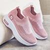 Fashion Sneakers for Women 2024 New Spring Mesh Breathable Sport Shoes Fashion Wedge Platform Casual Slip On Ladies Vulcanized Shoes