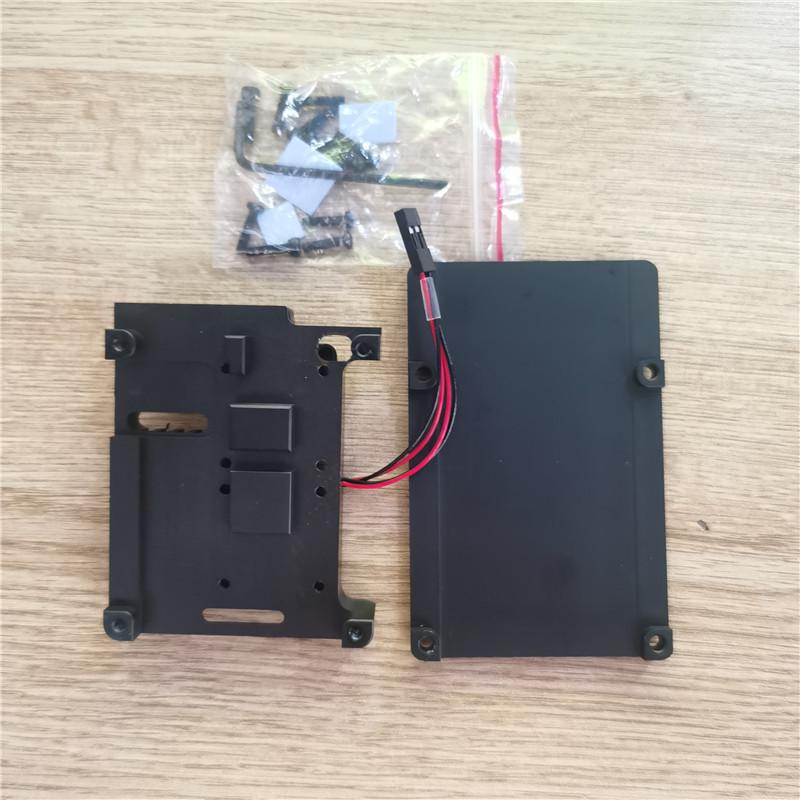 Корпус-радиатор с двумя вентиляторами из алюминиевого сплава для Raspberry Pi 4 Model B