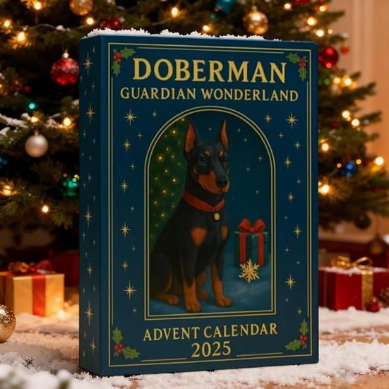 Адвент-календарь Doberman Guardian Wonderland 2025 Коробка для отсчета 24 дней Акриловый Мини