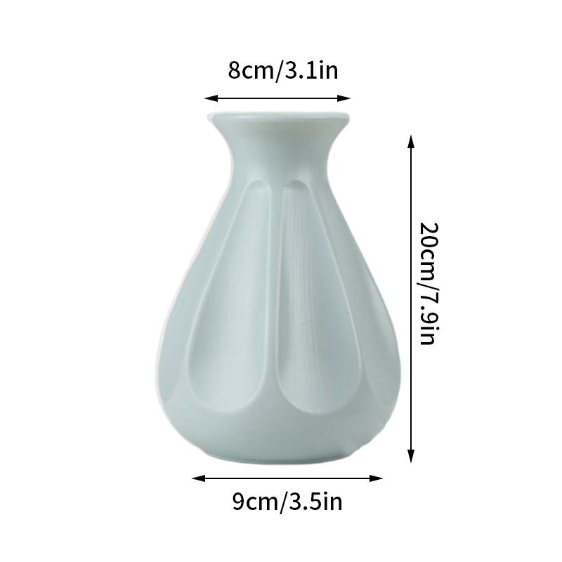 Ваза для цветов в современном стиле, имитация керамики, пластиковые вазы для цветов, горшок для растений, корзина для гостиной, украшение для дома, цветочная композиция