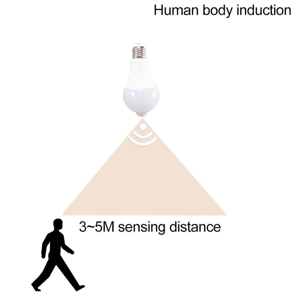 9 Вт 12 Вт 15 Вт светодиодная лампа с датчиком движения E27 универсальный безопасный ночник энергосберегающий энергосберегающий автоматический вкл/выкл светодиодные лампы PIR Декор ампула