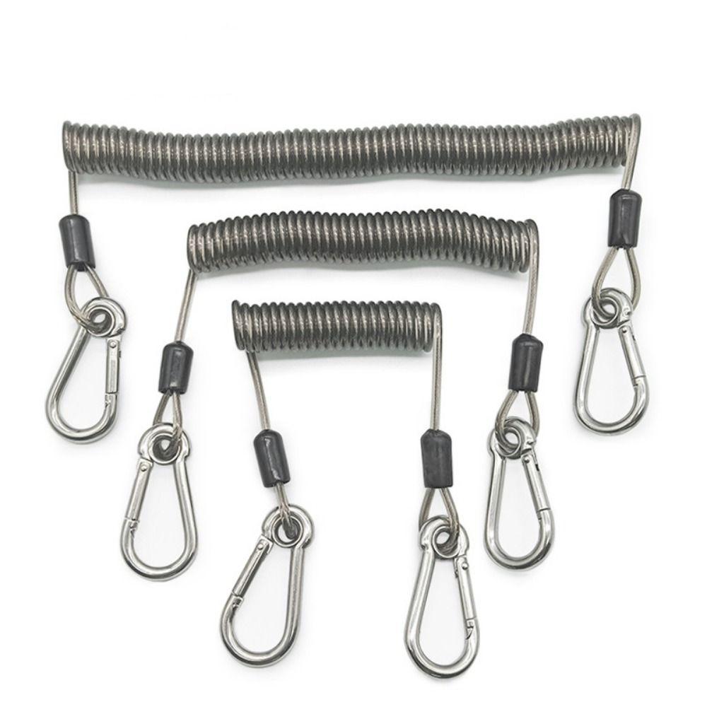 Elastic Coil Fishing Missed Rope Safety Rope Fishing Coiled Lanyard Flying Training