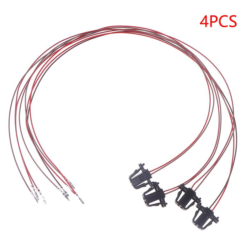 4Pcs Front Back Car Door Light Cable Wires Connector Harness Plug For Golf 5 6 7 Jetta Mk5 Mk6 Mk7 T-Roc Tiguan