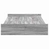 Storage Bed Frame Grey Sonoma 120 x 190 cm