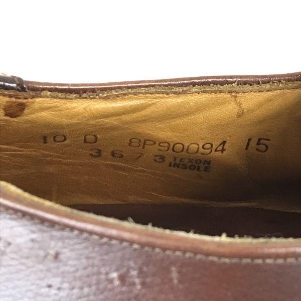 60s-70s USA Vintage Walk Over Leather Goodyear Welt U-Tip 10D / 27.5-28.0cm / Brown Dress Shoes(USED)