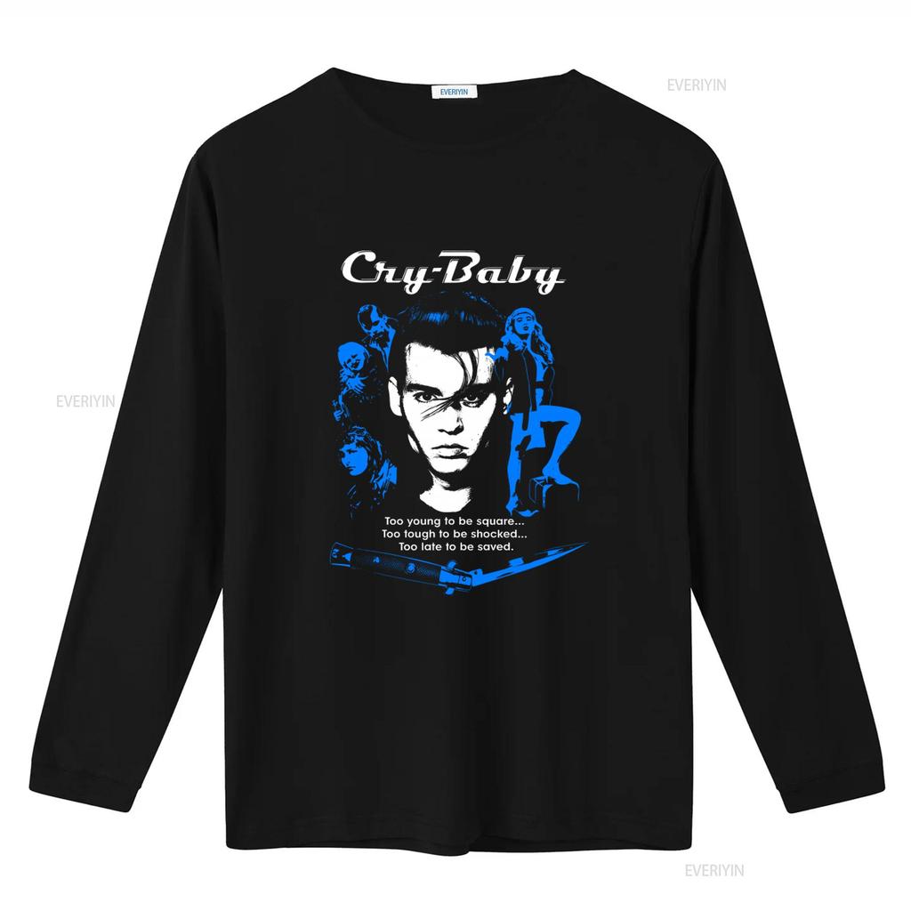Cry Baby Too Young To Be Square Womens T Shirt Retro Movie Inspired Design Soft Cotton Fabric Perfect for Fans vintage Washed