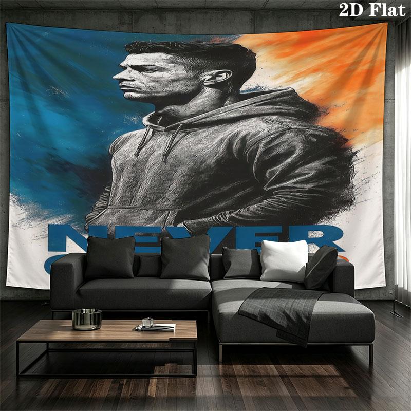 CR7 Wall Tapestry Aesthetic Wall Hanging Printed Fabric Blanket Decorative Tapestries for Bedroom Living Room Home Decor