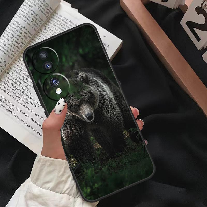 Чехол для телефона Honor с изображением Медведя Гризли Magic 8 6 7 Pro для Honor X9d X9c X9b X9a X8c X8b 200 400 50 70 90 Lite Win RT