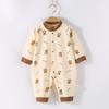 2025 New Pure Cotton Baby Jumpsuit for Spring, Autumn, and Winter - Newborn Toddler Inner Wear