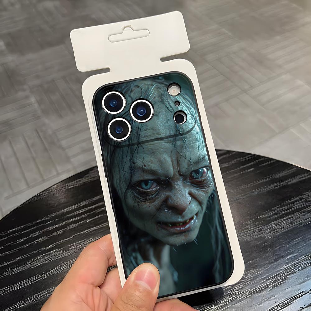 L-Властелин Колец Gollum Чехол для Телефона Для IPhone 17 Air 16 E Pro Max 15 14 13 Mini 12 Pro 11 Max Plus Черный Мягкий Корпус