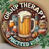 Винтажная металлическая табличка 'Металлотерапия' Настенное искусство для домашнего бара Кухни Декор