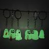 Halloween Keychain Glow-In-The-Dark Ghost Keychain Schoolbag Pendant Holiday Gift
