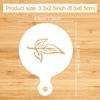 Konsait 20 Pack Cake Stencil Templates Decoration, Reble Cake Cookies Baking Painting Journal Mold Tools, Dessert, Coffee Decorating Leaves Butterfly