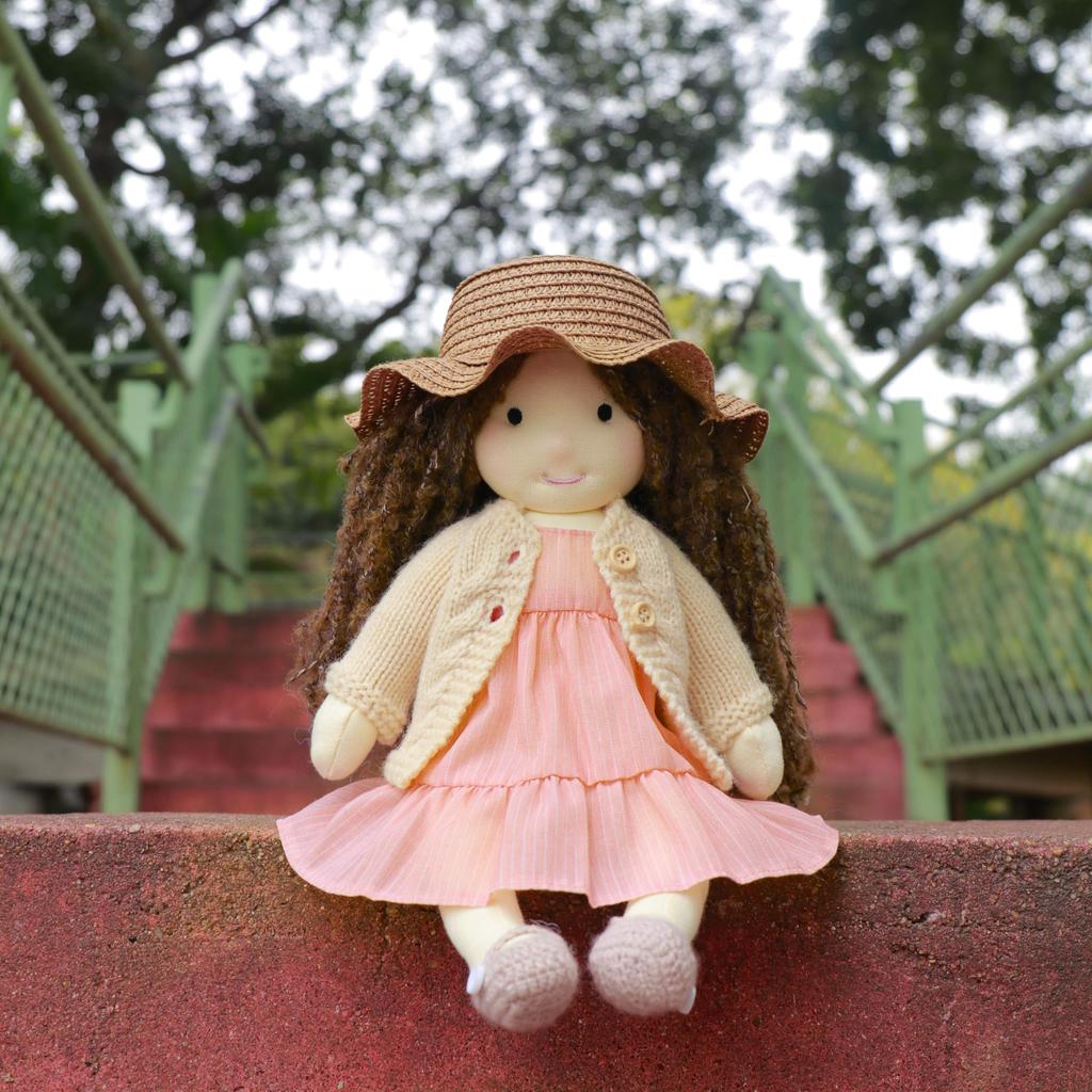 BlissfulPixie Waldorf Doll Handmade Doll Kristy 30 см Мягкая Девочка Милая Мягкая Игрушка Лучшая Кукла для Детей -