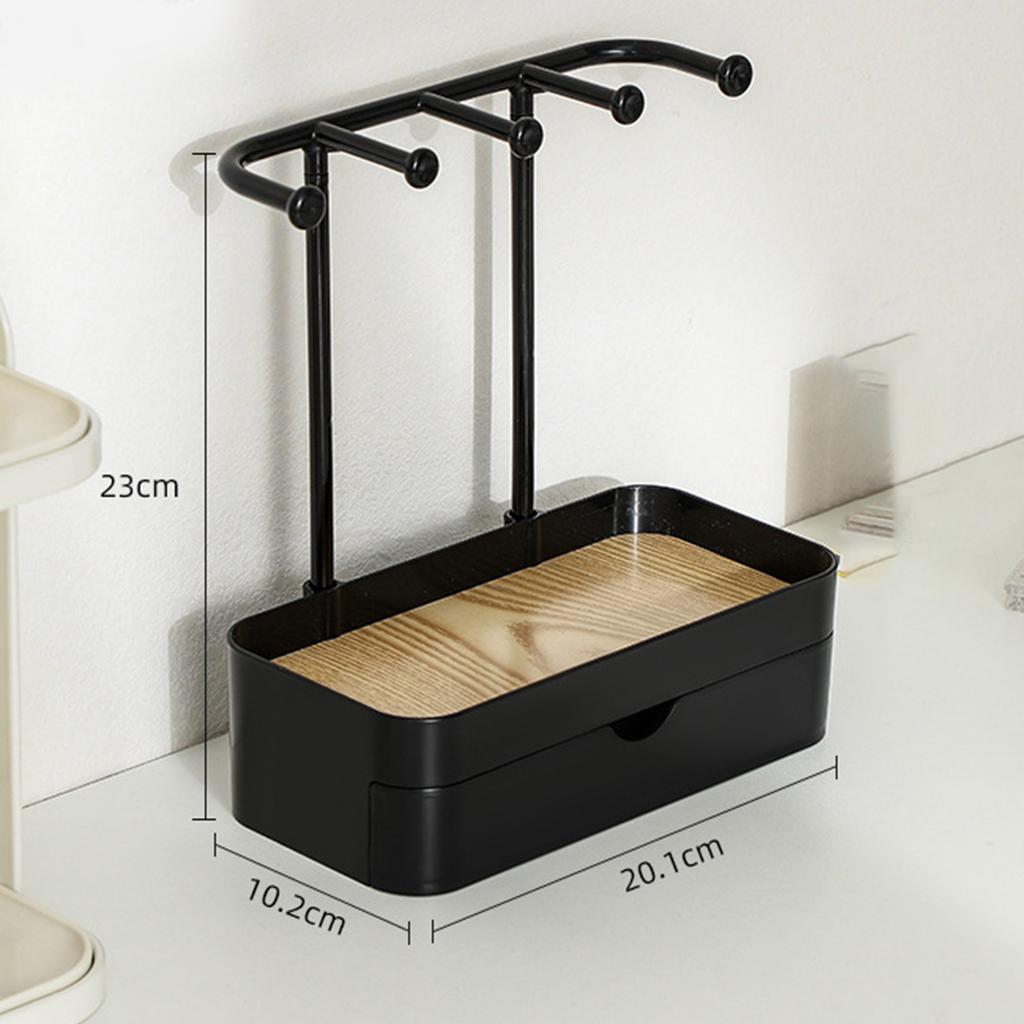 Jewelry   Double Layer Jewelry Drawer Storage Display Rack for Necklaces Bracelet Ear