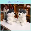 Handheld Cartoon Cute Rose Husky Plush Stuffed Toy Pillow For Decoration Room