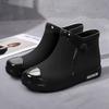 Rain Boots Women's Fashion New Non-Slip Waterproof Short Tube Rubber Shoes Adult Rain Boots Plus Velvet Warm Rain Shoes