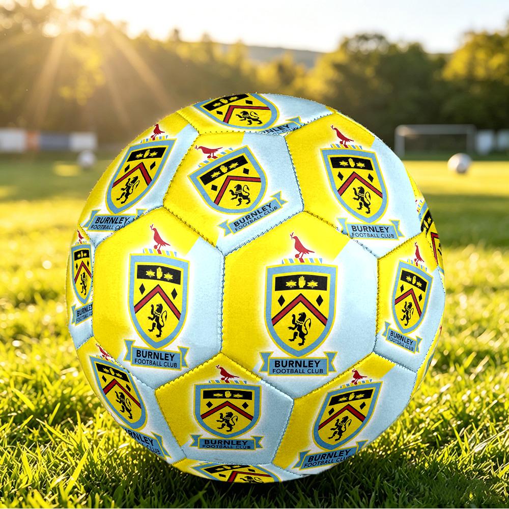Футбольный мяч Burnley Football, размер 5, с принтом, противоскользящий, для взрослых, сувенир для футбольных фанатов