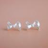 Piercing Handmade Bowknot Stud Earring Silver Color Earrings For Women Gift Jewelry Pendientes Mujer Eh652