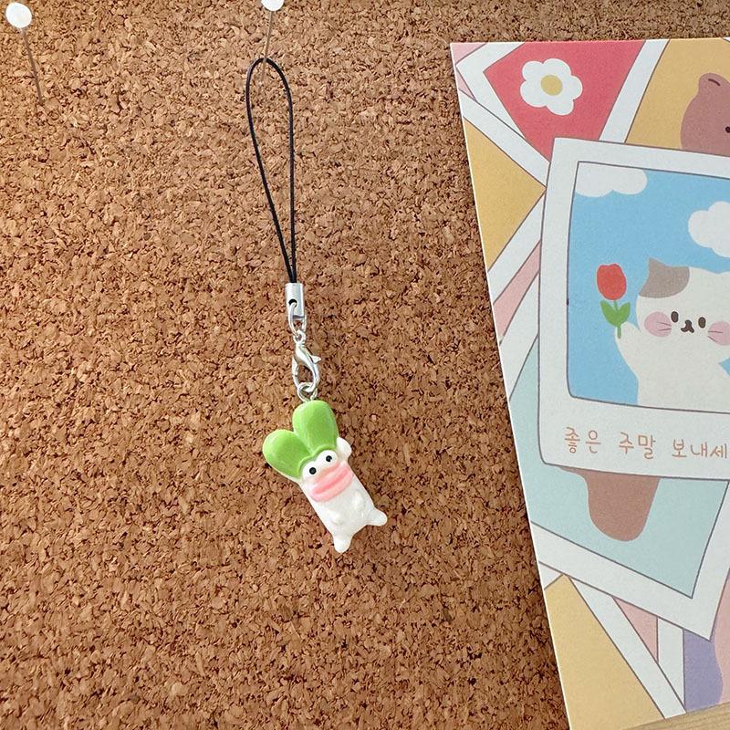 Милый креативный большой рот овощи мобильный телефон шнурок забавный рюкзак украшения аксессуары мобильный телефон ремешок подарки