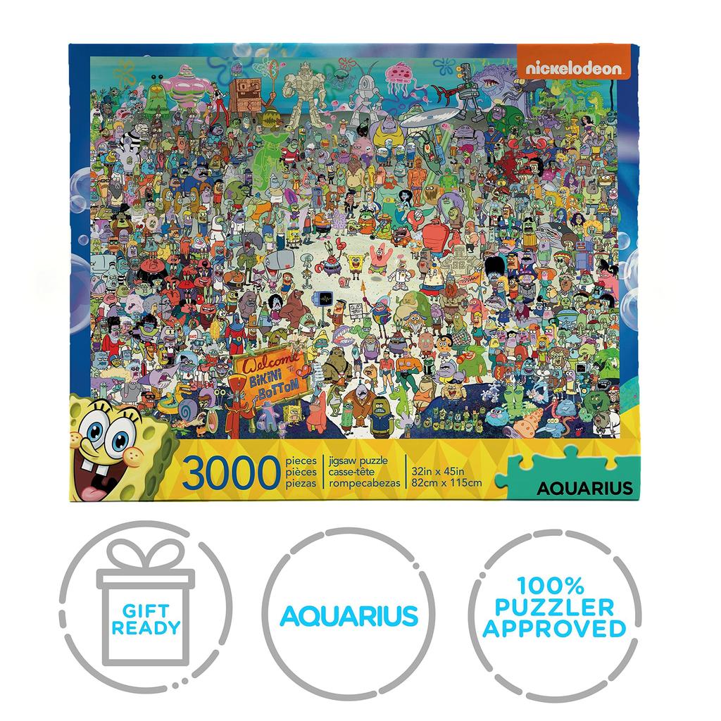 Nickelodeon SpongeBob Square Pants Cast 3000 Piece Jigsaw Puzzle [Предмет]