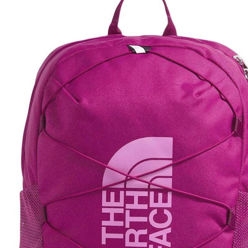 The North Face Jester 24.6L Logo Zipper Outdoor Backpack Recycled Polyester Deep Mulberry And Dragon Fruit Kids backpack NF0A52VY0OX