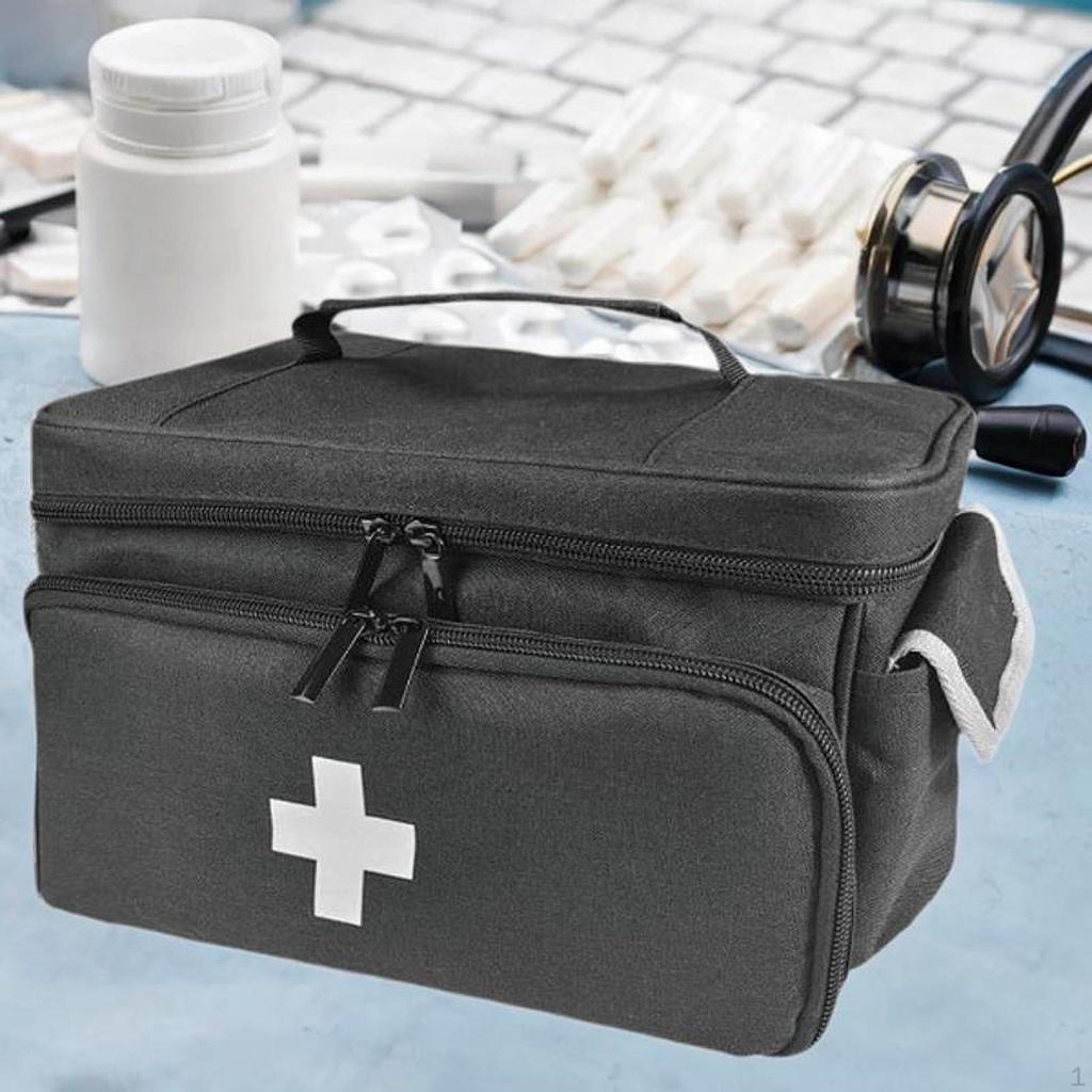 Empty First Aid Bag Emergency Kits Organizer Zippered Pouches Pouch Medical for