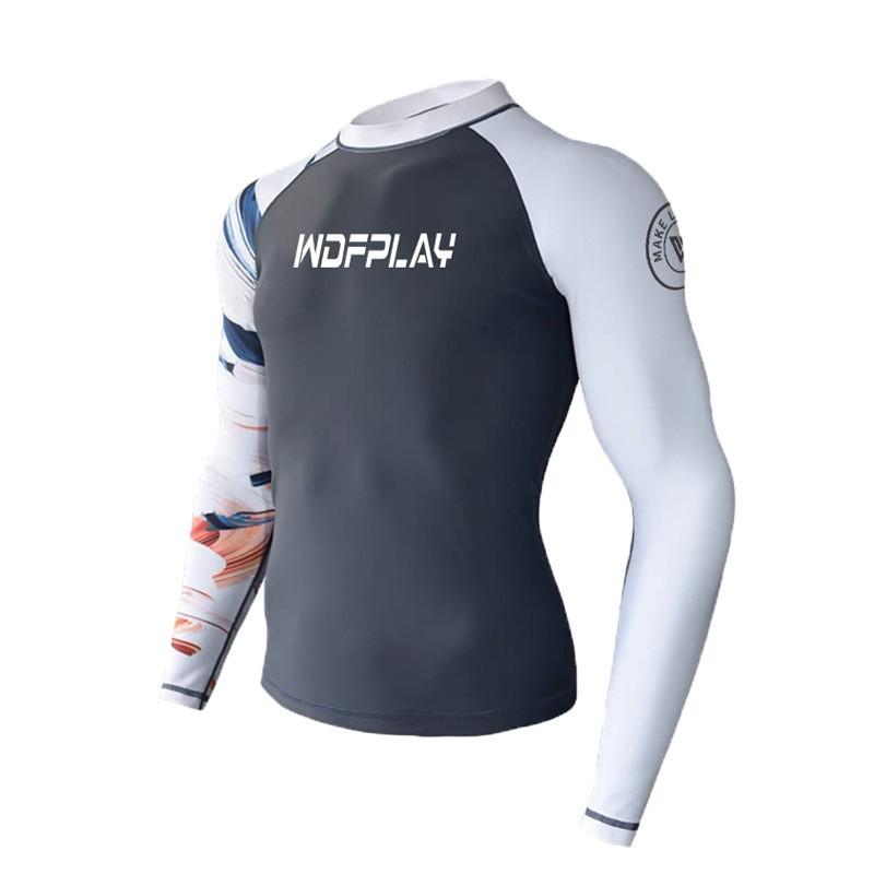 Mens UPF 50 Quick-Dry Rash Guard Set Surfing Diving Swimming Sun Protection