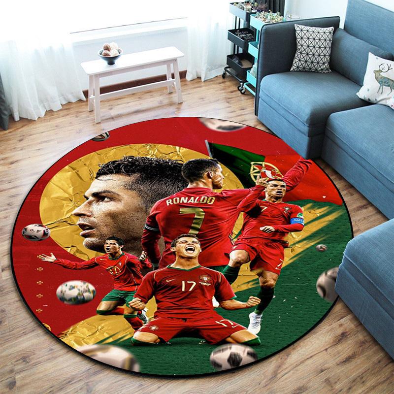 Cristiano Ronaldo Portugal Football Glory Moment Carpet Suitable For All Seasons Printing Doormat Art Dormitory Decoration