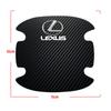 Interior Stickers Carbon Fiber Car Door Handle Protection Sticker Emblem Accessories For Lexus RX 300 IS 250 300 GX 400 460 UX 2