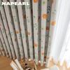 1 шт. NAPEARL 70-80% светоблокирующие весенние шторы с цветочным принтом для спальни, гостиной, домашнего декора