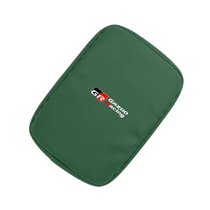 Горячие Для Toyota Для Toyota 2026 Новые Колпаки на Колеса Автомобильный Коврик на Подлокотник Центральная Консоль Кожаная Защитная Подушка Для Toyota Gazoo Racing TR