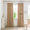 2pcs Modern Style High Precision Blackout Curtains with Grommet Top, Various Colors, Curtains for Living Room, Bedroom
