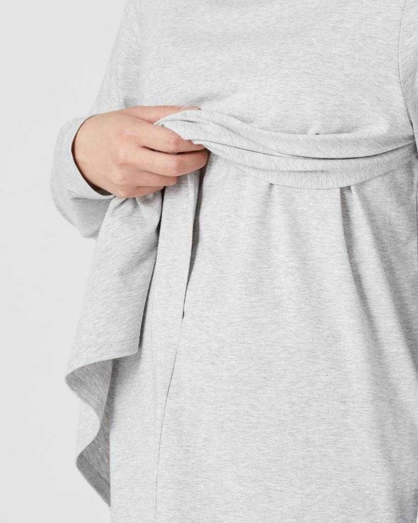 Женская футболка для беременных и кормящих Amazon Essentials, Вересково-серый, Размер M