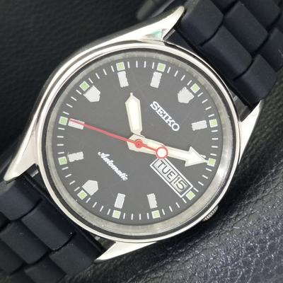 ВИНТАЖНЫЕ МУЖСКИЕ ЧАСЫ SEIKO AUTOMATIC 6309A ЯПОНИЯ С ЧЕРНЫМ ЦВЕТОМ ЦИФЕРБЛАТА a700526-5