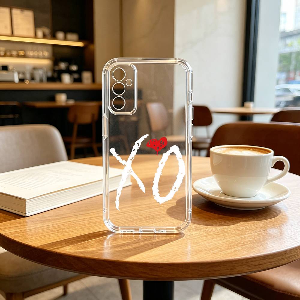 Чехол для телефона W-Weeknd X-O Прозрачный Силиконовый Мягкий Для SamsungA10,12,20,21S,30,31,40,50,51,52,70,71