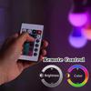 RGB Цветные Светодиодные Лампочки, 9 Вт RGB LED Лампочки с Пультом Дистанционного Управления, 16 Цветов, Многоцветная Лампа, Регулируемая Яркость для Спальни, Вечеринки, Домашнего Декора