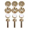 12Pcs Trumpet Accessories Metal Upper and Lower Covers Buttons Connecting Rods Trumpet Replacement