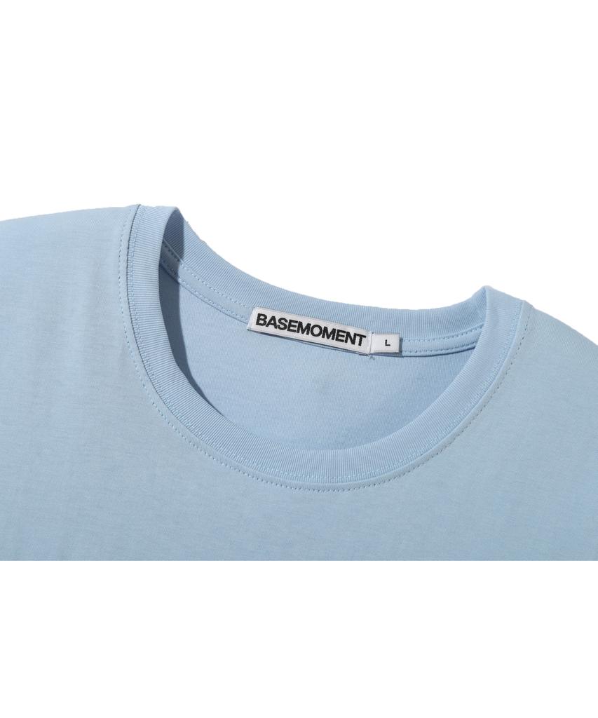 BASEMOMENT Layered Essential T-Shirt Sky Blue