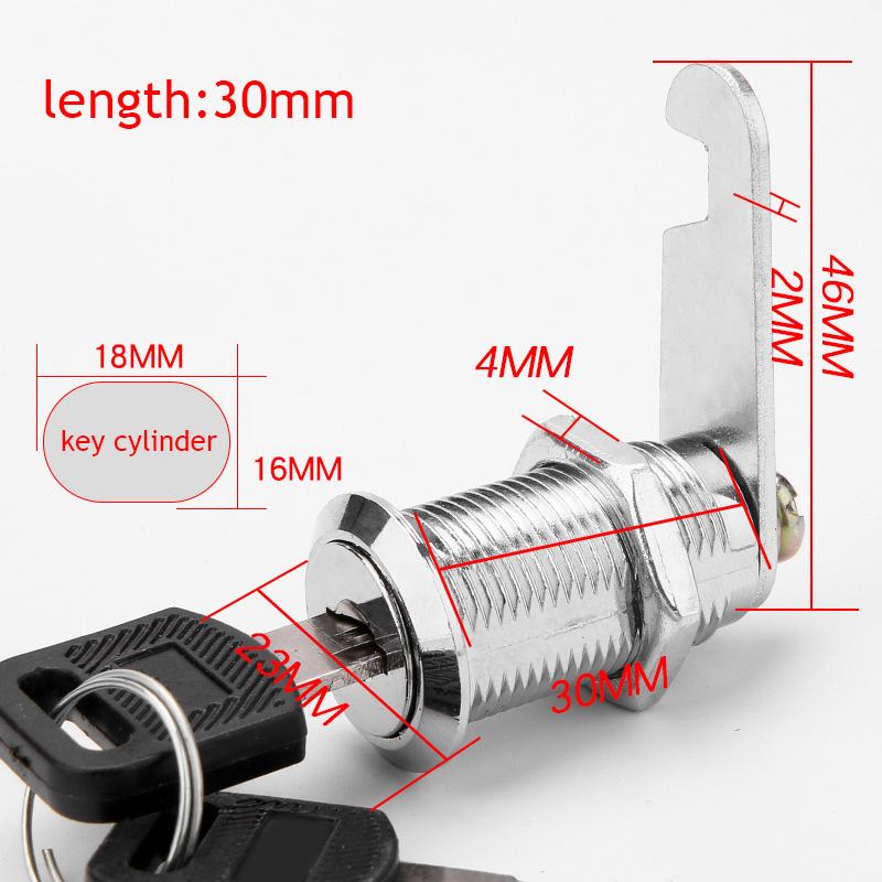 Cam Lock Высококачественный замок безопасности почтовый ящик картотека стол ящик шкафчик с 2 ключами DIY шкаф инструменты мебельная фурнитура